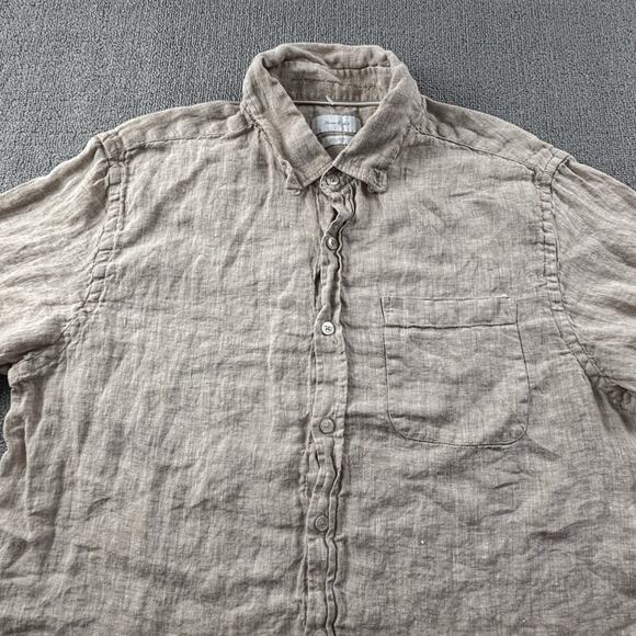 Porter And Ash Shirt Adult Extra Large Brown Button Up Short Sleeve Casual Men's - Picture 3 of 14